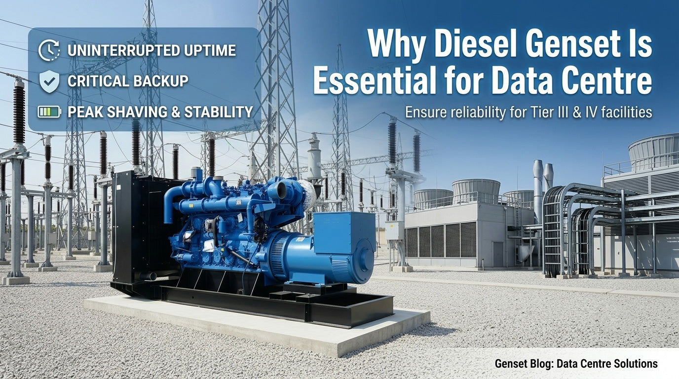Why Diesel Genset Is Essential for Data Centers